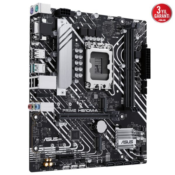 Asus Prime H610m A Csm 5600mhz Ddr5 Soket Lga1700 M 2 Dp Hdmi Matx Anakart 3