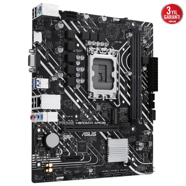 Asus Prime H610m K Argb 5600mhz Ddr5 Soket 1700 M 2 Hdmi Matx Anakart 3
