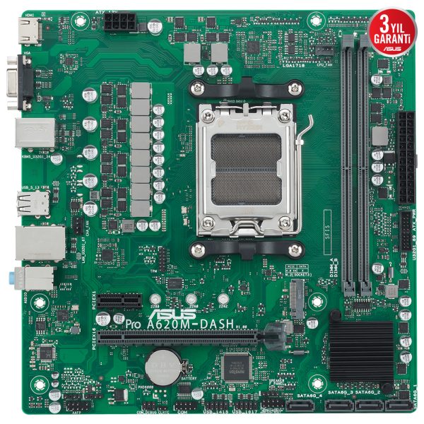 Asus Pro A620m Dash Csm 7200mhz Oc Ddr5 Soket Am5 M 2 Hdmi Matx Anakart 2