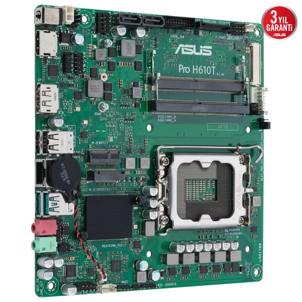 Asus Pro H610t Csm 5600mhz Ddr5 Soket 1700 M 2 Hdmi Dp Mini Itx Anakart 3