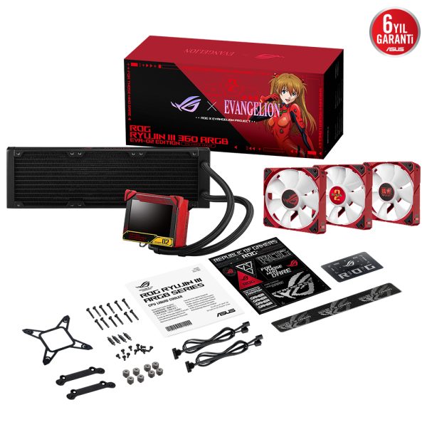 Asus Rog Ryujin Iii Argb Eva 02 Edition 360mm Intel Amd Uyumlu Sivi Sogutucu 15