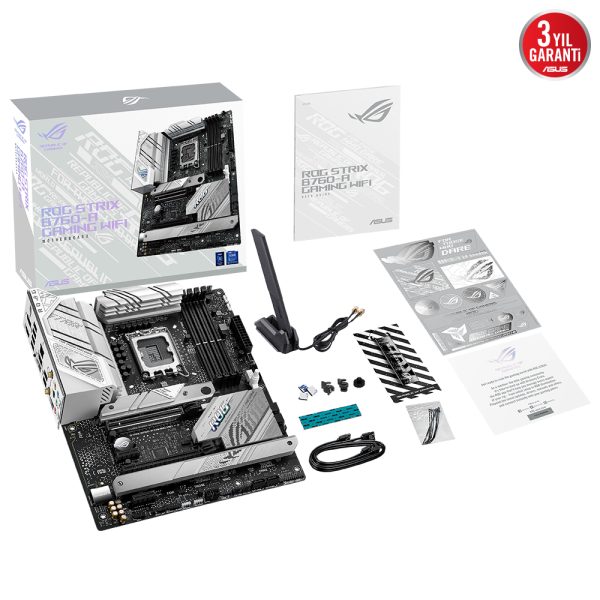 Asus Rog Strix B760 A Gaming Wifi 7800mhz Oc Ddr5 Soket 1700 M 2 Hdmi Dp Atx Anakart 10