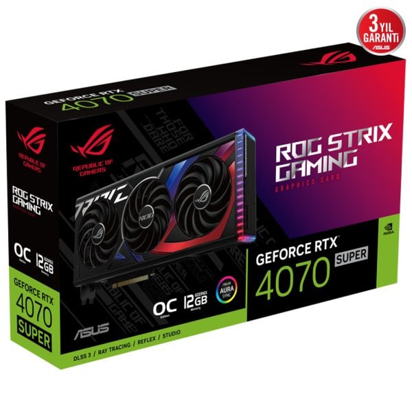 Asus Rog Strix Geforce Rtx 4070 Super Oc 12gb Gddr6x 192 Bit Dlss 3 Ekran Karti 15