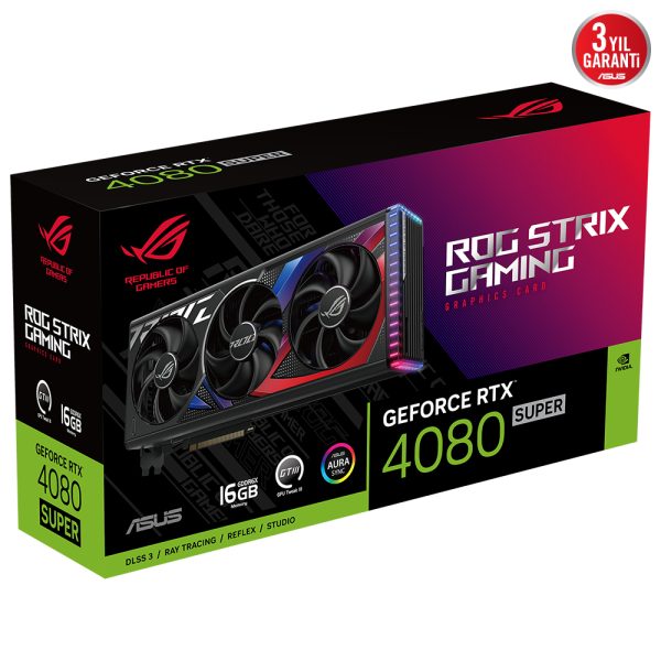 Asus Rog Strix Geforce Rtx 4080 Super 16gb Gddr6x 256 Bit Dlss 3 Ekran Karti 13