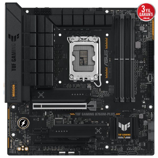 Asus Tuf Gaming B760m Plus 7200mhz Oc Ddr5 Soket 1700 M 2 Hdmi Dp Matx Anakart 2