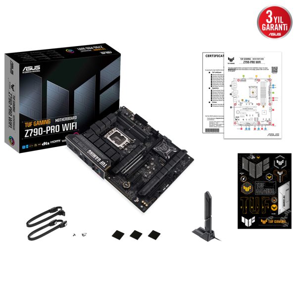 Asus Tuf Gaming Z790 Pro Wifi 7800mhz Oc Ddr5 Soket 1700 M 2 Hdmi Dp Atx Anakart 9