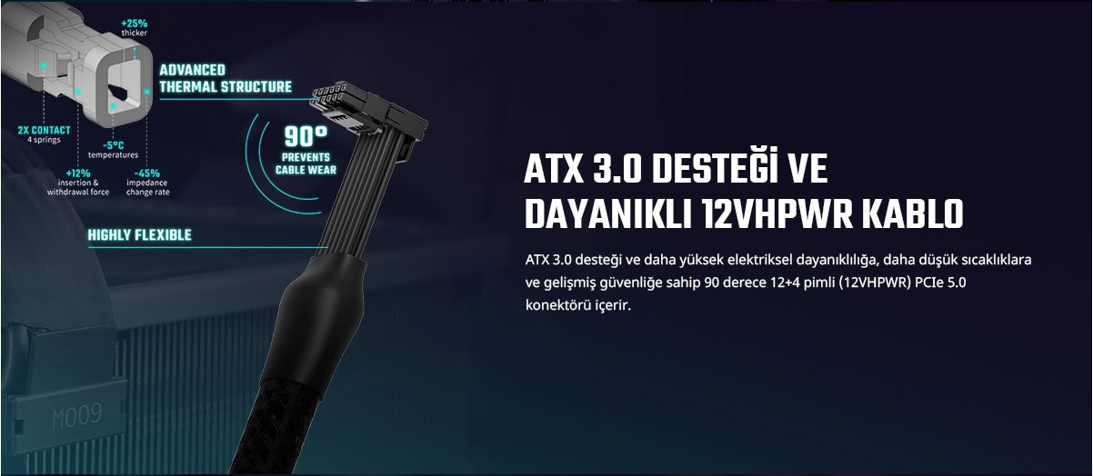 Cooler Master Gx2 Pcie Gen 5.0 Atx 3.0 850w 80+ Gold Full Modüler Psu (mpx 8503 Afag 2beu) H3