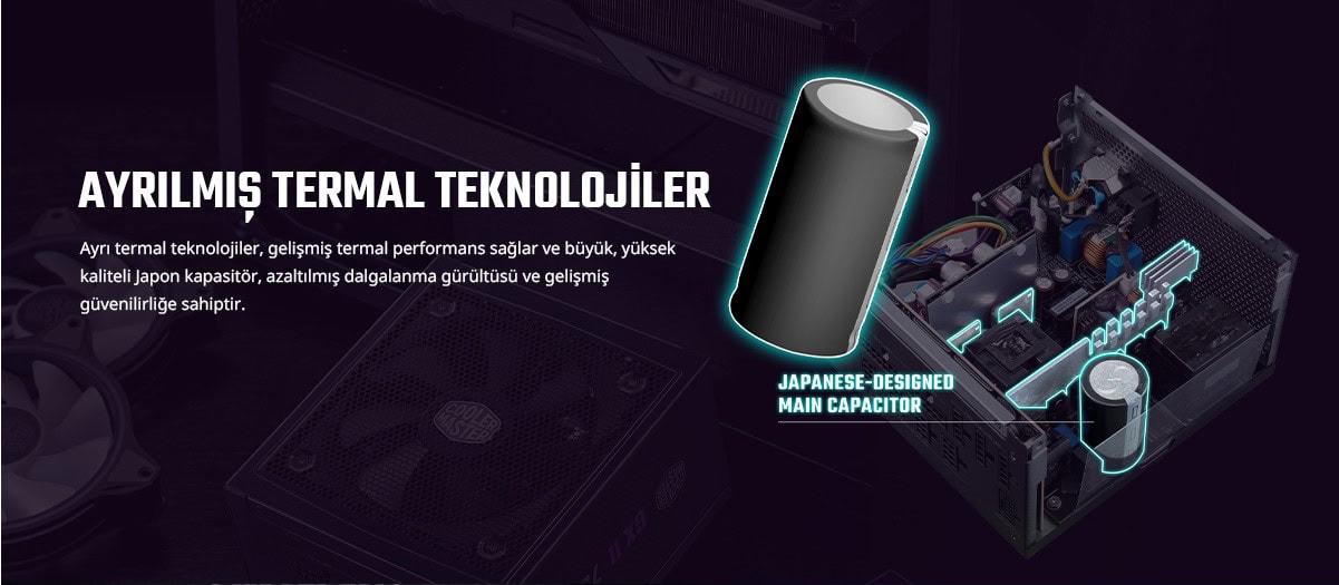 Cooler Master Gx2 Pcie Gen 5.0 Atx 3.0 850w 80+ Gold Full Modüler Psu (mpx 8503 Afag 2beu) H6