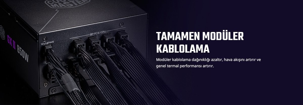 Cooler Master Gx2 Pcie Gen 5.0 Atx 3.0 850w 80+ Gold Full Modüler Psu (mpx 8503 Afag 2beu) H7