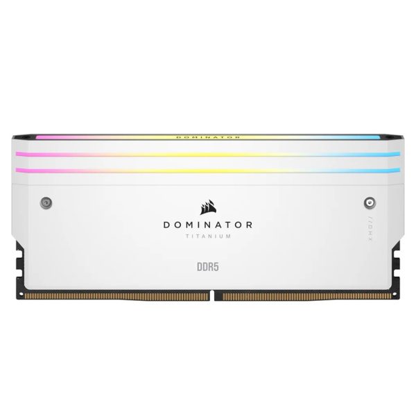 Corsair Dominator Titanium White Rgb 32gb 2x16gb 7200mhz Cl34 Ddr5 Ram Cmp32gx5m2x7200c34w 2