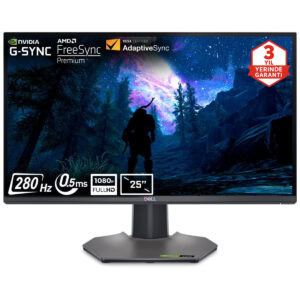 Dell G2524h 25 Inç 280hz 0.5ms Full Hd Adaptive Sync Fast Ips Pivot Gaming Monitör 3 Yıl Yerinde Servis Garantisi 1