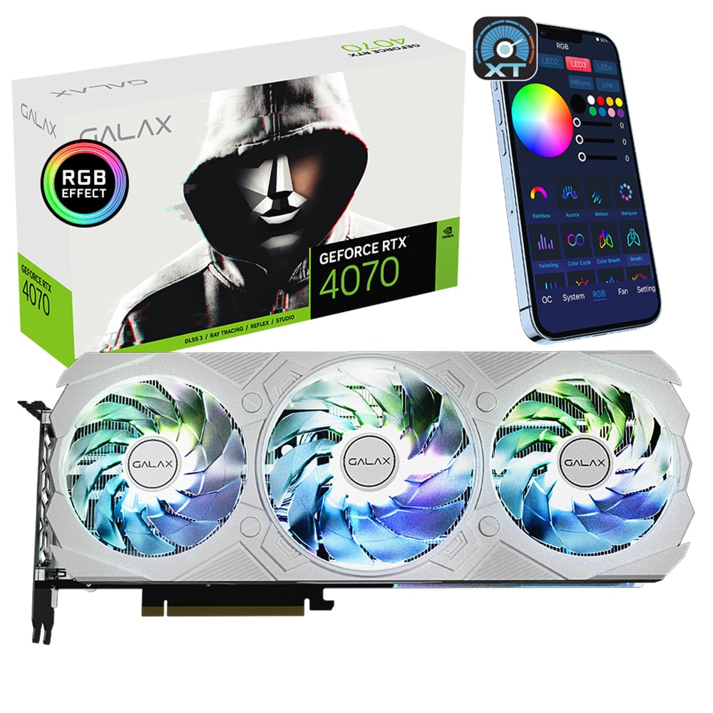 Galax Ex Gamer White 1 Click Oc Geforce Rtx 4070 12gb Gddr6x 192 Bit Ekran Karti 47nom7md7kwh 8