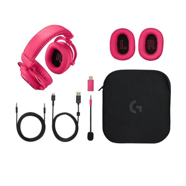 Logitech G Pro X 2 Lightspeed Aluminyum Kablosuz Bluetooth Gaming Kulaklik Magenta 981 001275 5
