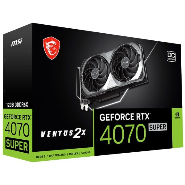 Msi Geforce Rtx 4070 Super Ventus 2x Oc 12gb Gddr6x 192 Bit Dlss 3 Ekran Karti 8