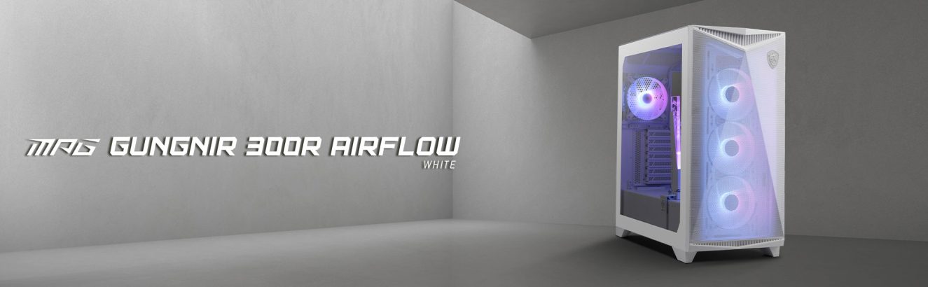 MSI GUNGNIR 300R ARGB Airflow Beyaz Kasa a1