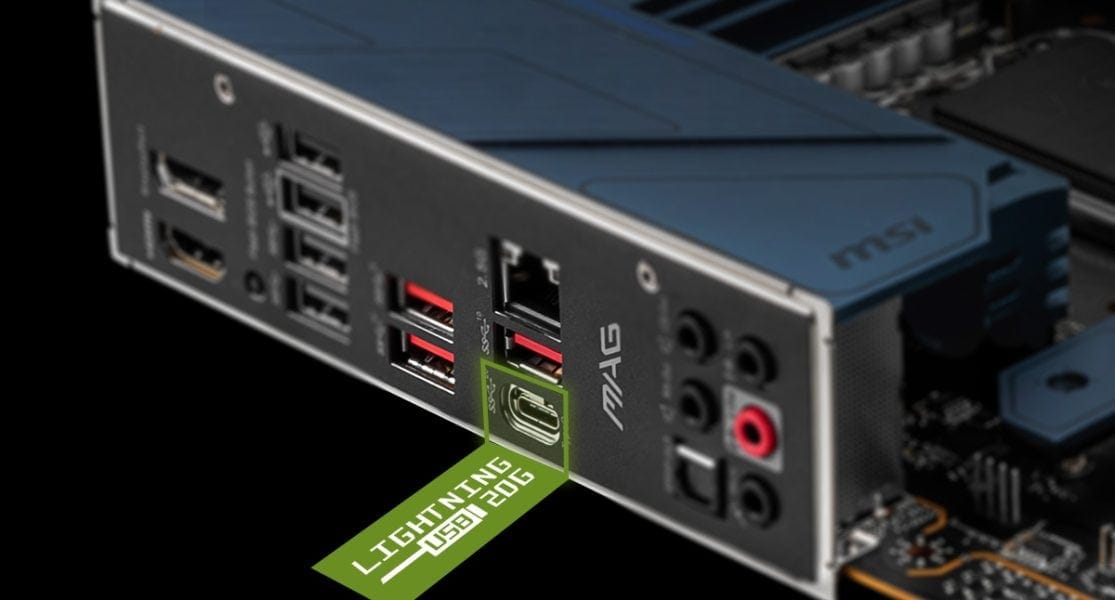 MSI MAG Z690 TORPEDO DOUBLE BANDWIDTH WITH LIGHTNING USB 3.2 GEN 2X2 20G