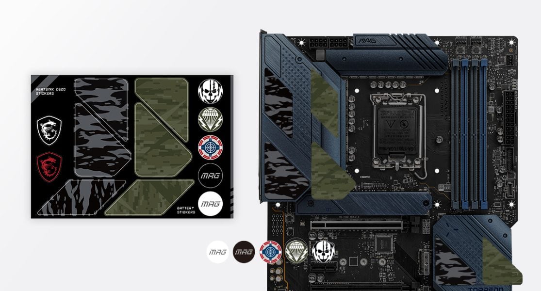 MSI MAG Z690 TORPEDO CUSTOMIZATION STICKERS
