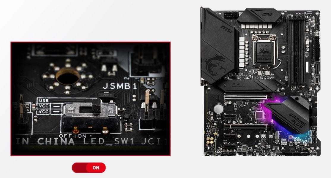 MSI MPG Z490 GAMING PLUS EZ LED CONTROL