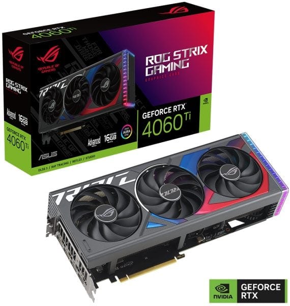 ROG Strix GeForce RTX™ 4060 Ti Advanced Edition 16GB GDDR6 ROG Strix GeForce RTX™ 4060 Ti Advanced Edition 16GB GDDR6