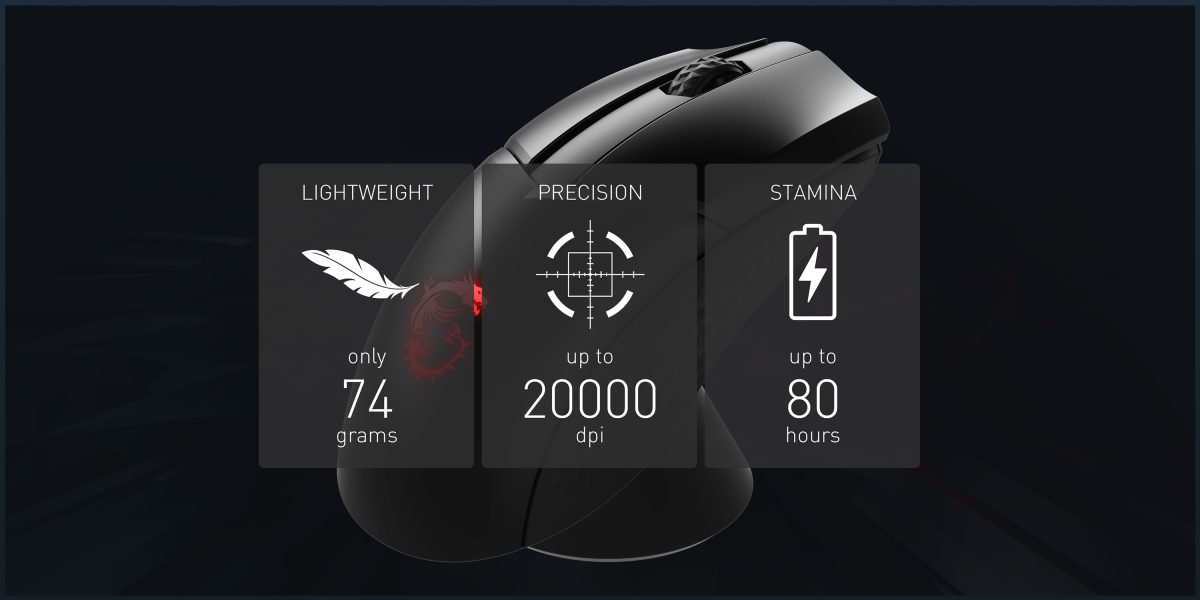 MSI Clutch GM41 Lightweight Wireless Mouse a3