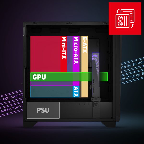 MSI GUNGNIR 300R ARGB Airflow Kasa a6