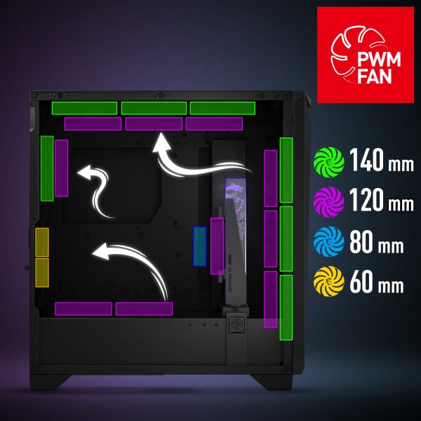 MSI GUNGNIR 300R ARGB Airflow Kasa a7