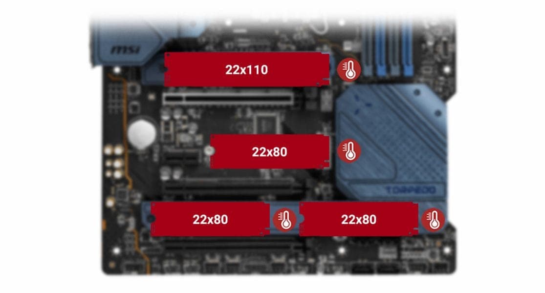 MSI MAG Z690 TORPEDO M.2 SHIELD FROZR