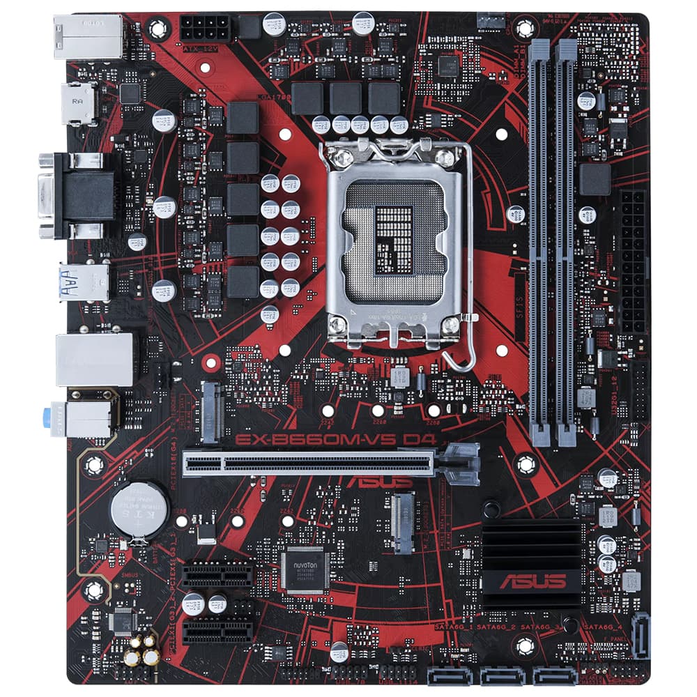 Asus Ex B660m V5 D4 5333mhz Oc Ddr4 Soket 1700 M 2 Hdmi Matx Anakart 1