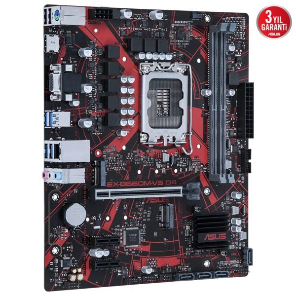Asus Ex B660m V5 D4 5333mhz Oc Ddr4 Soket 1700 M 2 Hdmi Matx Anakart 3