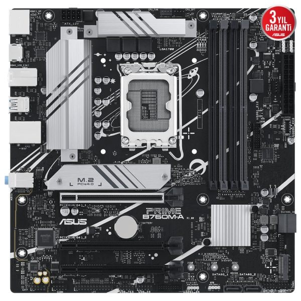 Asus Prime B760m A Csm 7200mhz Oc Ddr5 Soket 1700 M 2 Hdmi Dp Matx Anakart 1