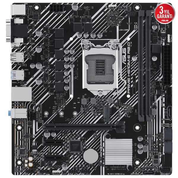 Asus Prime H510m E R2 0 3200mhz Oc Ddr4 Soket 1200 M 2 Hdmi Dp Vga Matx Anakart 1