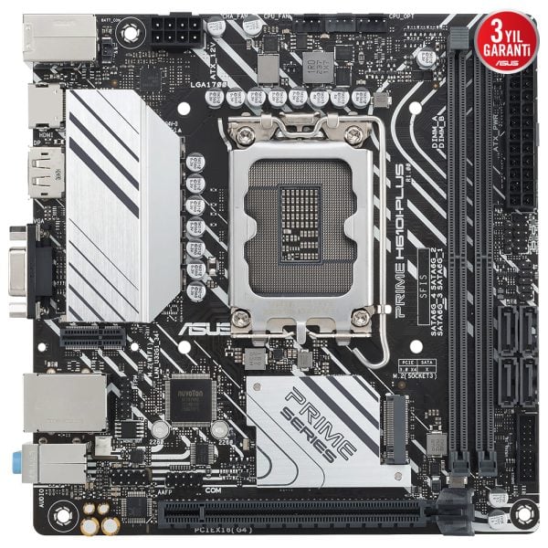 Asus Prime H610i Plus Csm 5600mhz Oc Ddr5 Soket 1700 M 2 Hdmi Dp Vga Mini Itx Anakart 1