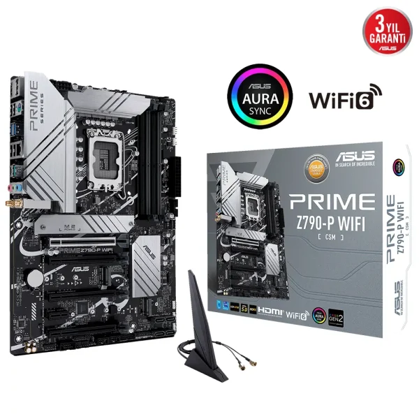 Asus Prime Z790 P Wifi Csm 7200mhz Oc Ddr5 Soket 1700 M 2 Hdmi Dp Atx Anakart Yh2
