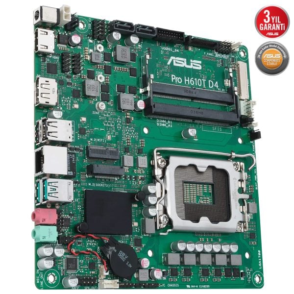 Asus Pro H610t D4 Csm 3200mhz Ddr4 Soket 1700 M 2 Hdmi Dp Mini Itx Anakart 3