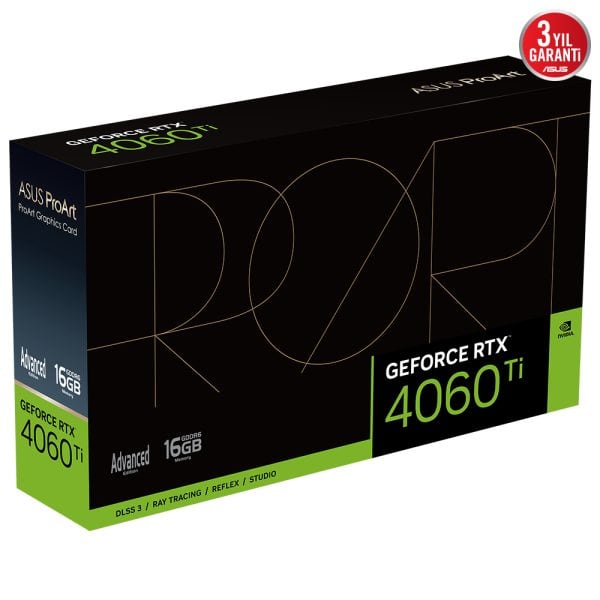Asus Proart Geforce Rtx 4060 Ti 16gb Gddr6 128 Bit Dlss 3 Ekran Karti 13