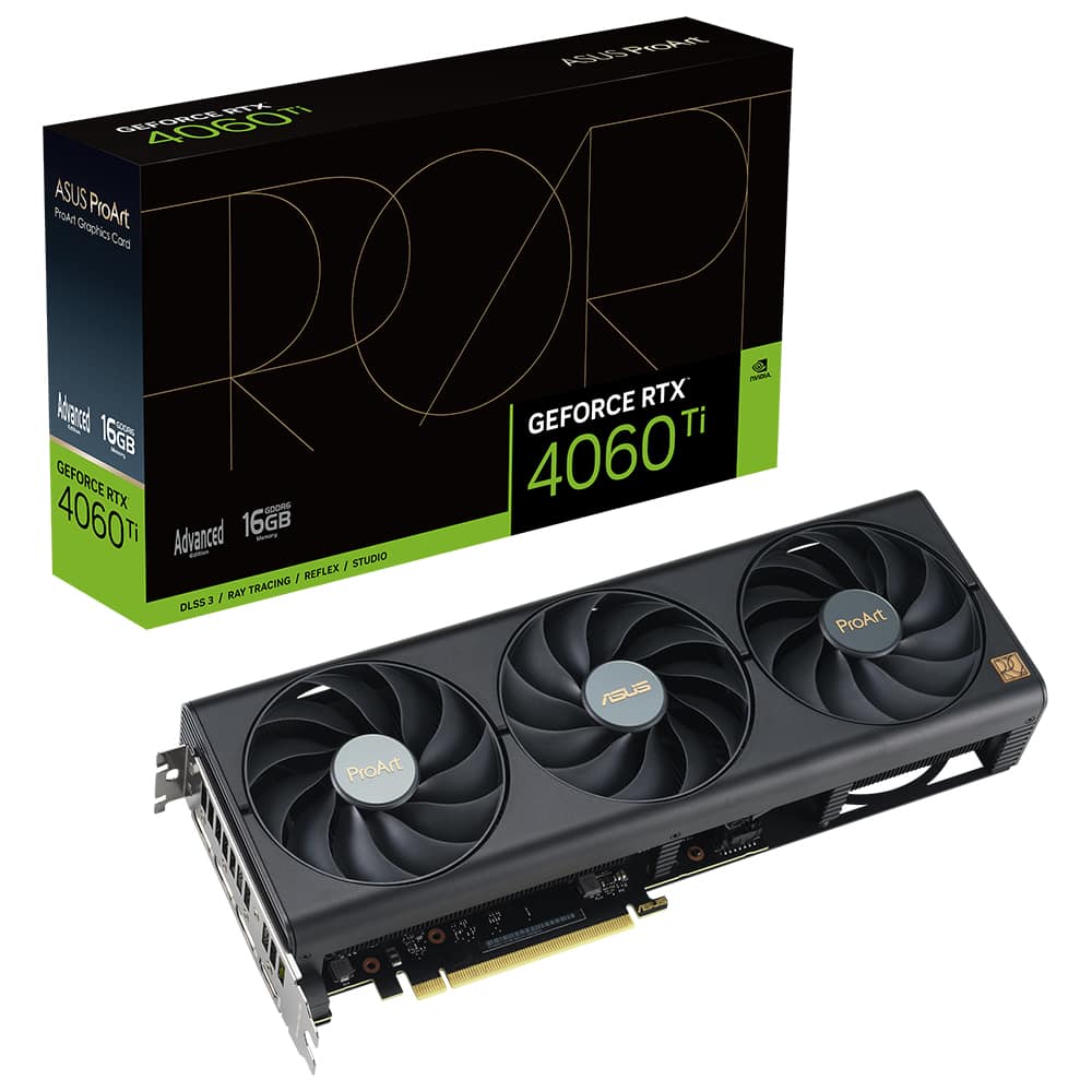 Asus Proart Geforce Rtx 4060 Ti 16gb Gddr6 128 Bit Dlss 3 Ekran Karti