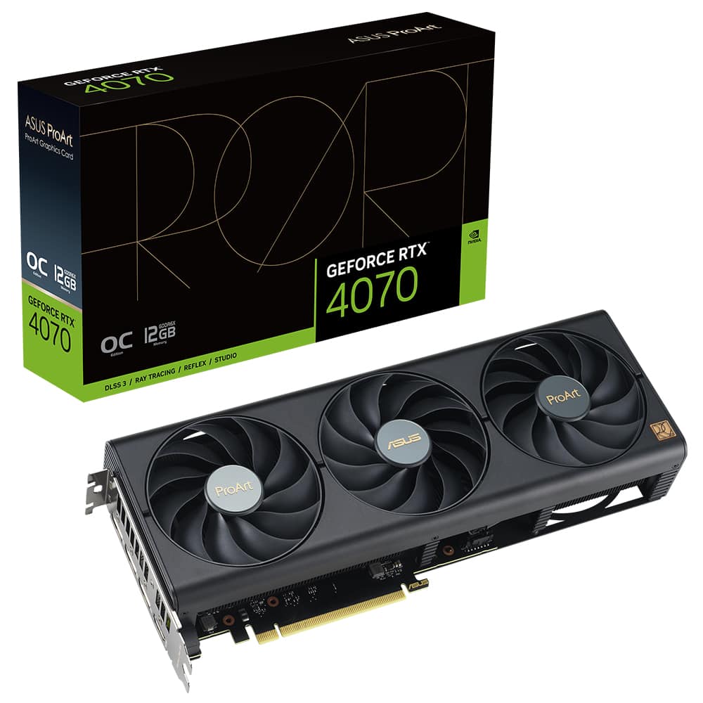 Asus Proart Geforce Rtx 4070 Oc 12gb Gddr6x 192 Bit Dlss 3 Ekran Karti Alan Wake 2 Geforce Rtx Bundle