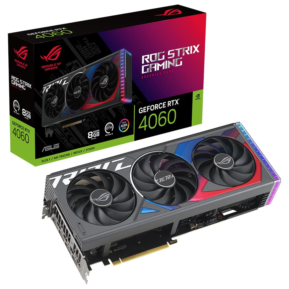 Asus Rog Geforce Rtx 4060 8gb Gddr6 128 Bit Dlss 3 Ekran Karti