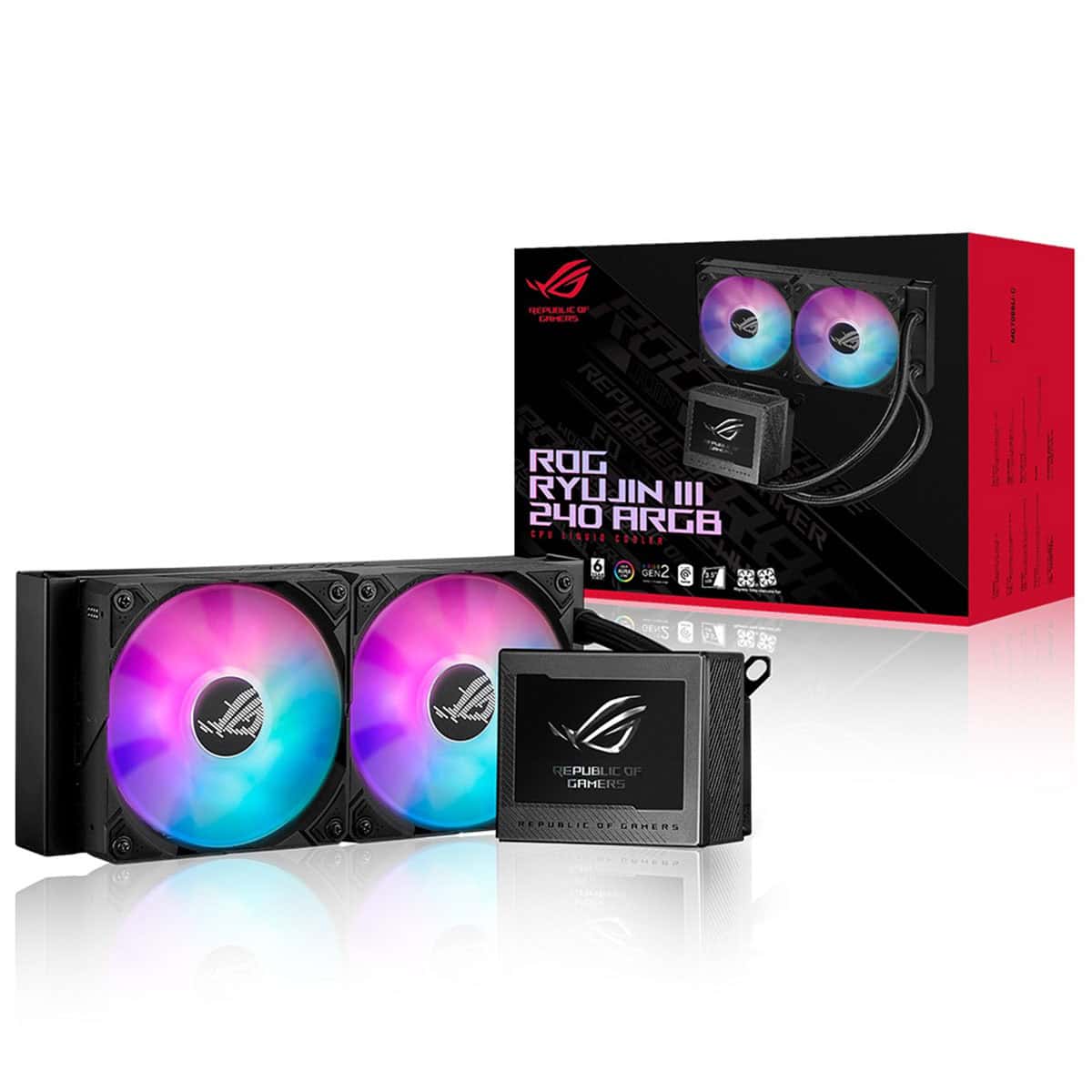 Asus Rog Ryujin Iii 240 Argb Oled 240mm Intel Amd Uyumlu Siyah İşlemci Sıvı Soğutucu 1