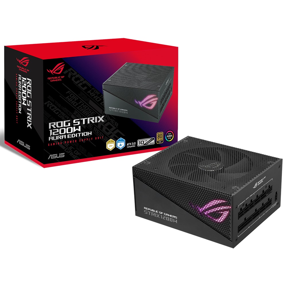 Asus Rog Strix 1200g Aura 1200w 80 Gold Full Moduler 135mm Fanli Guc Kaynagi