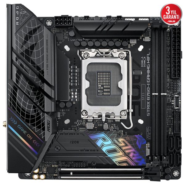 Asus Rog Strix B760 I Gaming Wifi 7600mhz Oc Ddr5 Soket 1700 M 2 Hdmi Dp Mini Itx Anakart 1