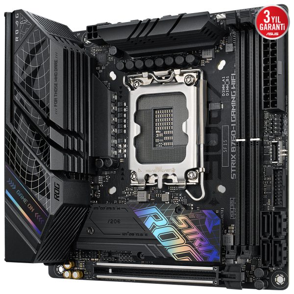 Asus Rog Strix B760 I Gaming Wifi 7600mhz Oc Ddr5 Soket 1700 M 2 Hdmi Dp Mini Itx Anakart 3