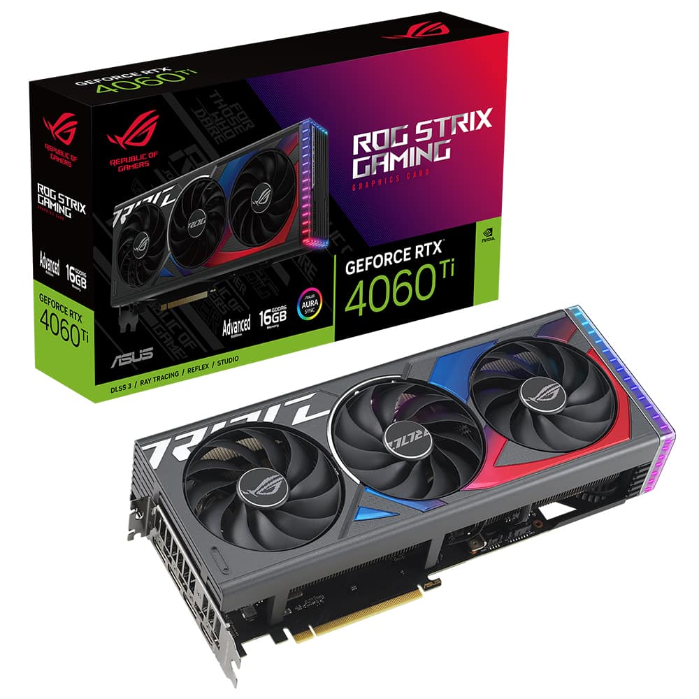 Asus Rog Strix Geforce Rtx 4060 Ti Advanced Edition 16gb Gddr6 128 Bit Dlss 3 Ekran Karti
