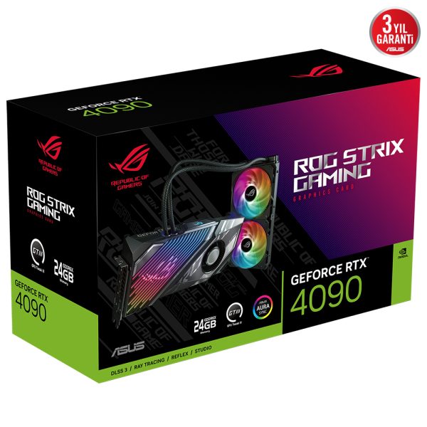 Asus Rog Strix Lc Geforce Rtx 4090 24gb Gddr6x 384 Bit Dlss 3 Ekran Karti 17