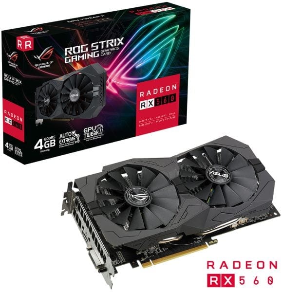 ROG Strix Radeon™ RX 560 4GB GDDR5 ROG Strix Radeon™ RX 560 4GB GDDR5