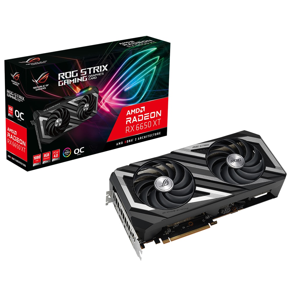 Asus Rog Strix Radeon Rx 6650 Xt Oc 8gb Gddr6 128 Bit Ekran Karti