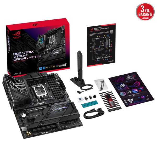 Asus Rog Strix Z790 F Gaming Wifi Ii 8000mhz Oc Ddr5 Soket 1700 M 2 Hdmi Dp Atx Anakart 8