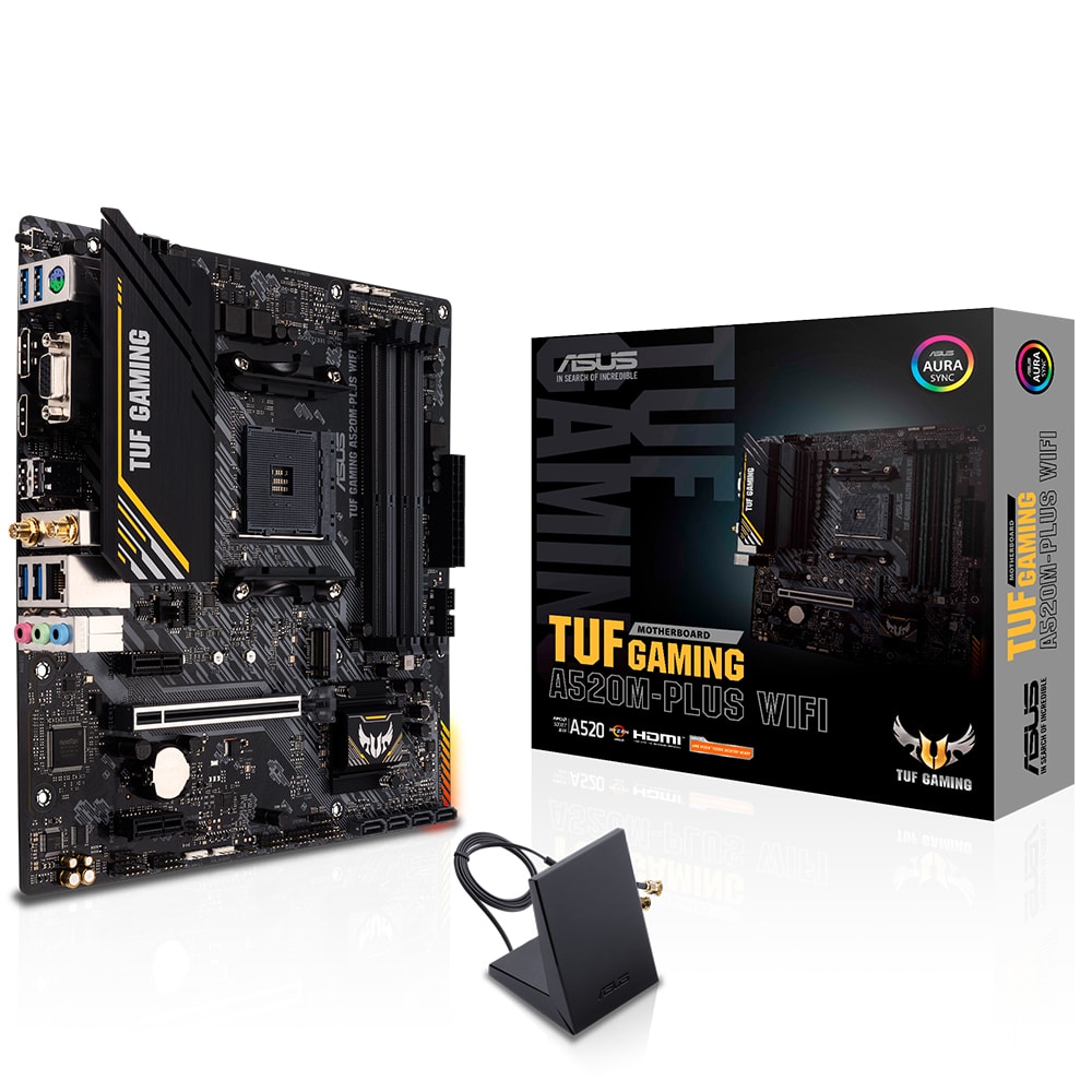 Asus Tuf Gaming A520m Plus Wifi 4866mhz Oc Ddr4 Soket Am4 M 2 Hdmi Dp Vga Matx Anakart