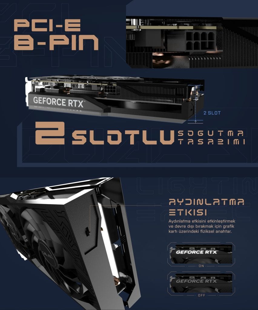 Galax 1 Click Oc Geforce Rtx 4060 Ti 8gb Gddr6 128 Bit Dlss 3 Ekran Karti 46isl8md8coc 2 Yil Birebir Degisim Garantili H6