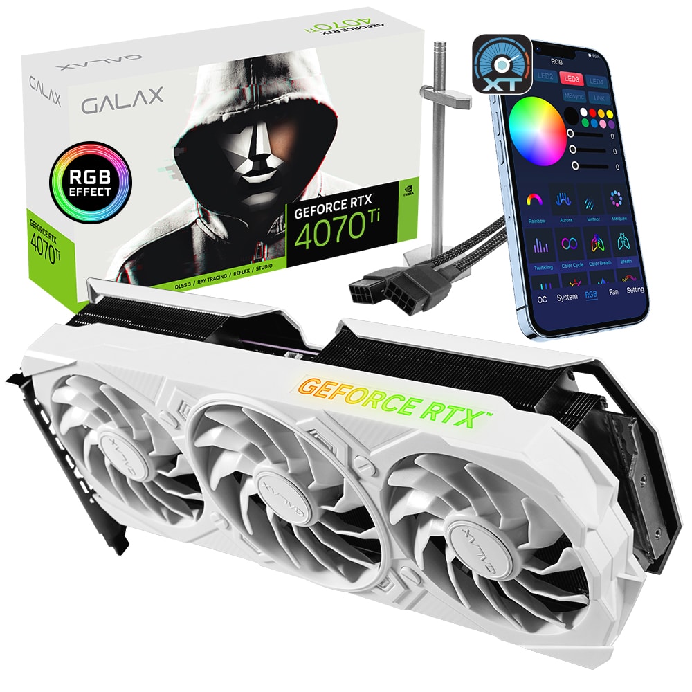 Galax Ex Gamer White 1 Click Oc Geforce Rtx 4070 Ti 12gb Gddr6x 192 Bit Dlss 3 Ekran Karti 47iom7md7bgw 2 Yil Birebir Degisim Garantili